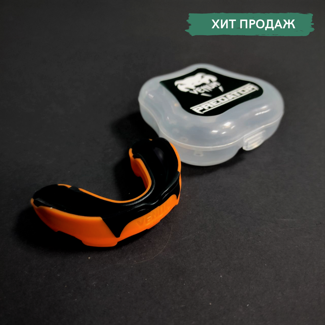 Капа для бокса боксерская для зубов одночелюстная VENUM Венум Односторонняя Термопластик Оранжевый (КП-VNM91)
Капа для бокса боксерская для зубов одночелюстная VENUM Венум Односторонняя Термопластик Оранжевый (КП-VNM91)