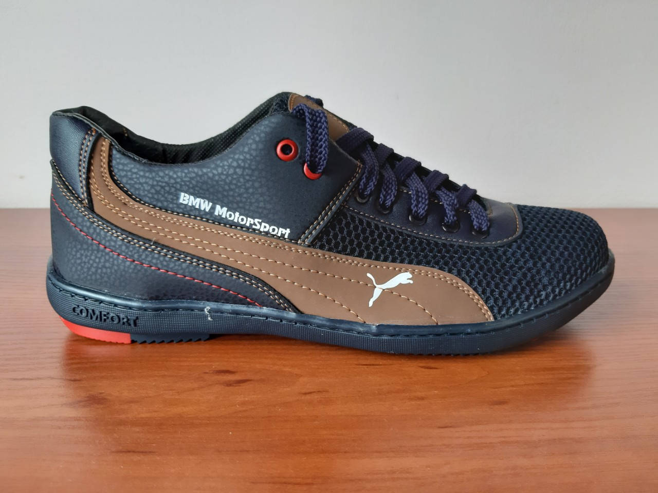 Кросівки чоловічі літні темно сині сітка прошиті зручні ( код 51, Синий