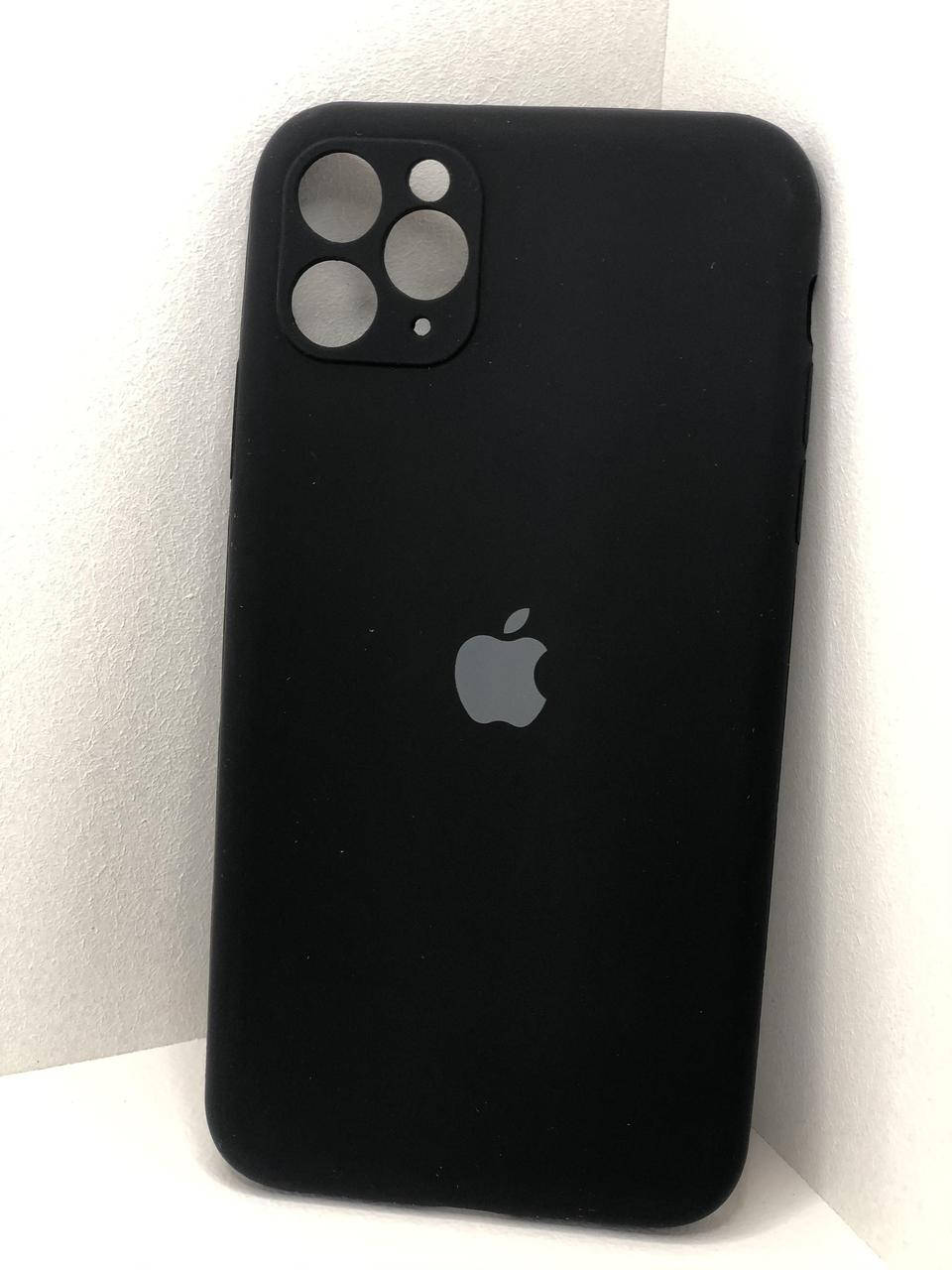 Силиконовый чехол для iPhone 11 Pro Max(2019)Черный Silicone case с защитной камеры и закрытым низом
Силиконовый чехол для iPhone 11 Pro Max(2019)Черный Silicone case с защитной камеры и закрытым низом