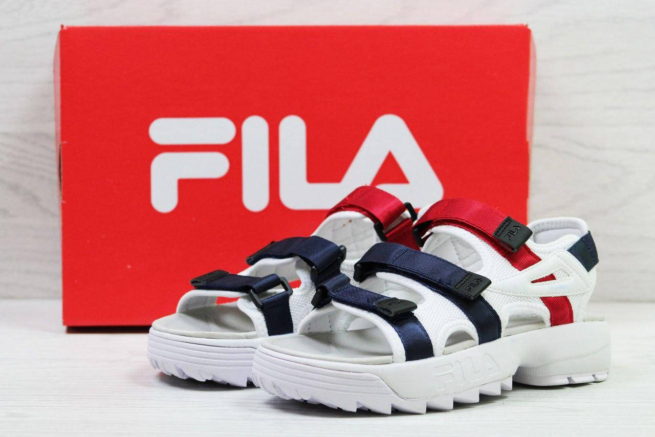 Женские босоножки белые Фила Летние сандалии Fila Спортивные сандали белый, синий, красный 36 37 38 39 Размер 36
Женские босоножки белые Фила Летние сандалии Fila Спортивные сандали белый, синий, красный 36 37 38 39 Размер 36