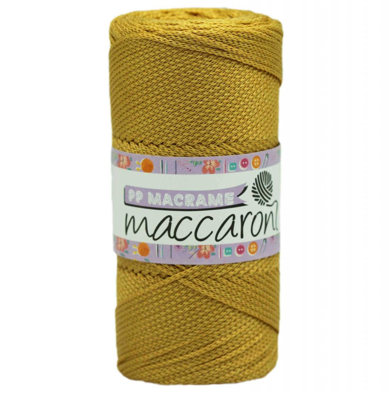Полипропиленовый шнур Macrame Maccaroni 2,5 mm , золотистый