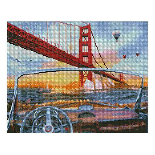 Алмазна мозаїка "Вид з кабріолета на міст" 
Алмазна мозаїка "Вид з кабріолета на міст"