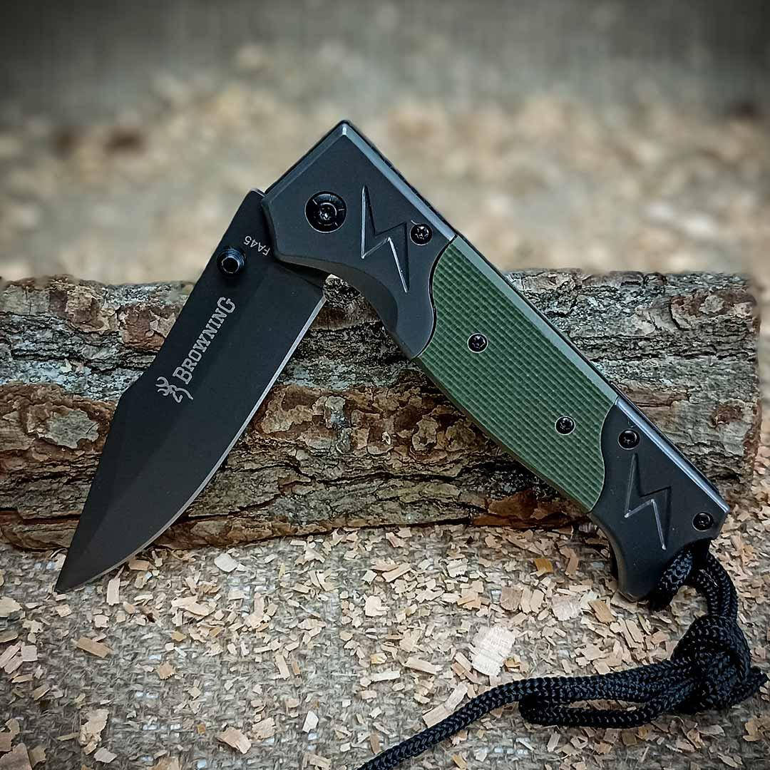 Туристический карманный нож флиппер Browning FA45 Green охотничий нож походный нож EDC с клипсой и стеклобой, Зелёный
Туристический карманный нож флиппер Browning FA45 Green охотничий нож походный нож EDC с клипсой и стеклобой, Зелёный