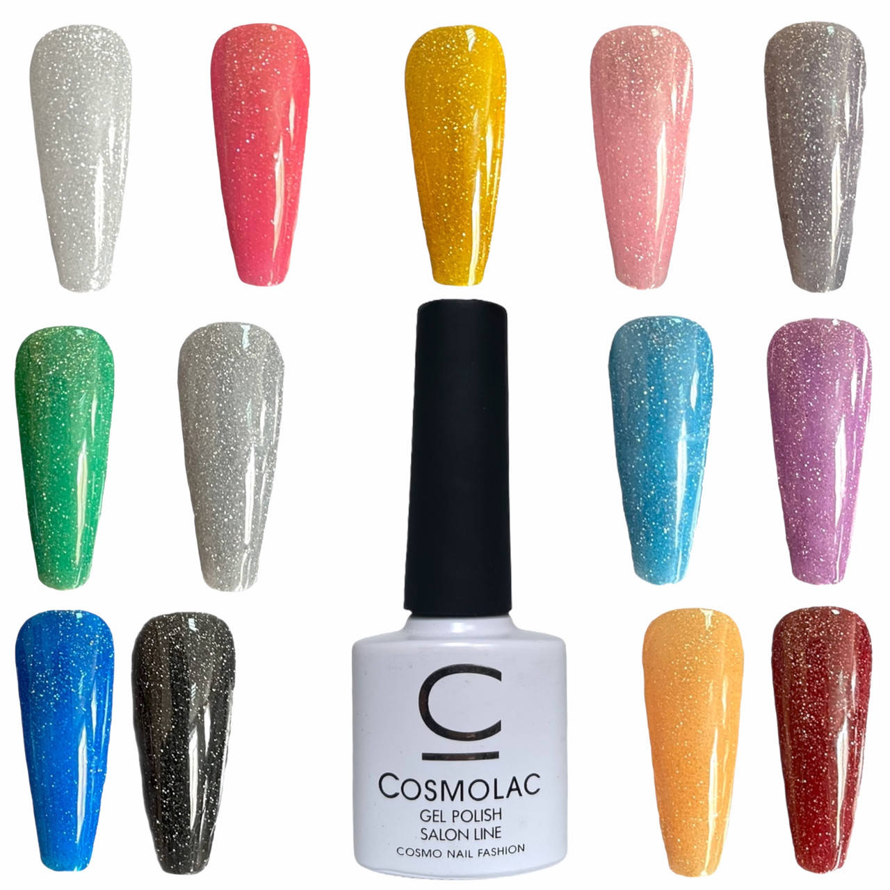 Светоотражающий гель-лак Cosmolac Disco Gel Polish Salon Line для маникюра и педикюра, 7.5 ml.
Светоотражающий гель-лак Cosmolac Disco Gel Polish Salon Line для маникюра и педикюра, 7.5 ml.