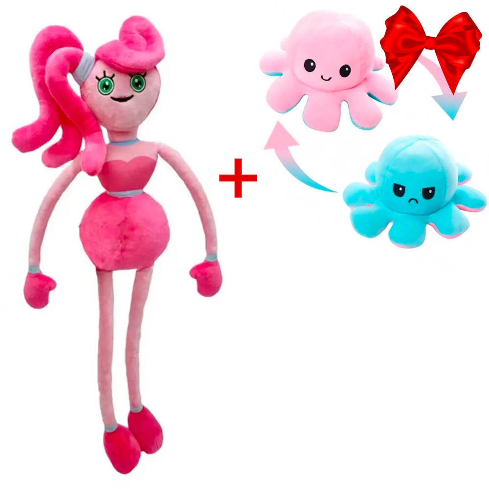 Мама длинные ноги Хаги Ваги 60 см (Huggy Wuggy) + Подарок Игрушка осьминог перевертыш, Розовый
Мама длинные ноги Хаги Ваги 60 см (Huggy Wuggy) + Подарок Игрушка осьминог перевертыш, Розовый