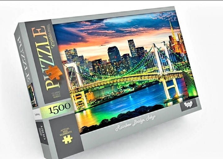 Пазл классический на 1500 элементов ,Danko toys, Rainbow Bridge, Tokyo C1500-04-02