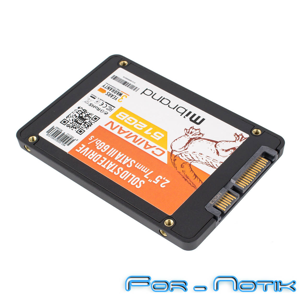 Жесткий диск 2.5" SSD 512Gb Mibrand Caiman Series, MI2.5SSD/CA512GB, 3D TLC, SATA-III 6Gb/s, зап/чт. -
Жесткий диск 2.5" SSD 512Gb Mibrand Caiman Series, MI2.5SSD/CA512GB, 3D TLC, SATA-III 6Gb/s, зап/чт. -
