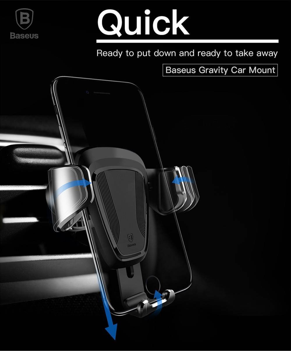 Автодержатель для телефона магнитный BASEUS Gravity Car Mount,захват под весом Черный
Автодержатель для телефона магнитный BASEUS Gravity Car Mount,захват под весом Черный