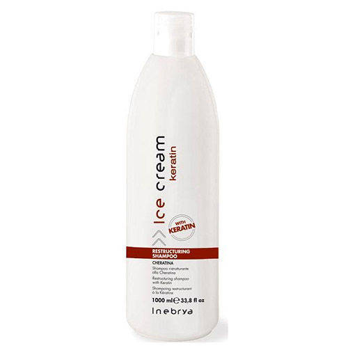 Безсульфатный восстанавливающий шампунь с кератином Inebrya Ice Cream Keratin Restructuring Shampoo, 1000 мл.
Безсульфатный восстанавливающий шампунь с кератином Inebrya Ice Cream Keratin Restructuring Shampoo, 1000 мл.