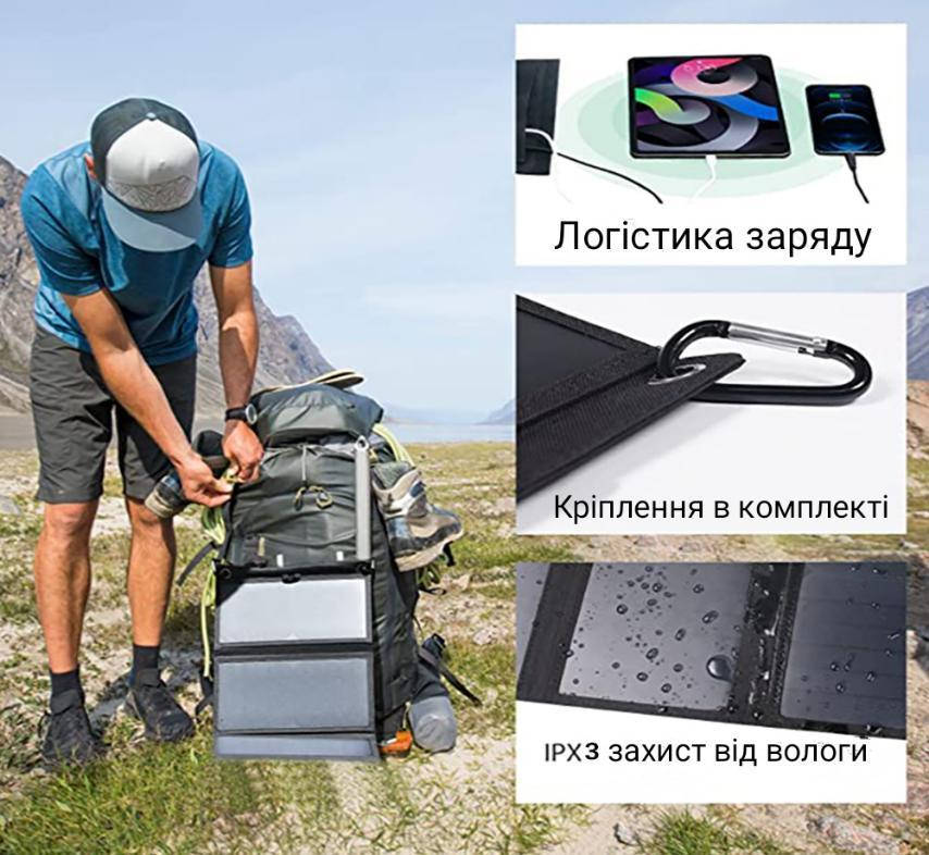 Универсальная солнечная панель (батарея) применяется для зарядки смартфонов, Power Bank, ноутбуков.
Универсальная солнечная панель (батарея) применяется для зарядки смартфонов, Power Bank, ноутбуков.