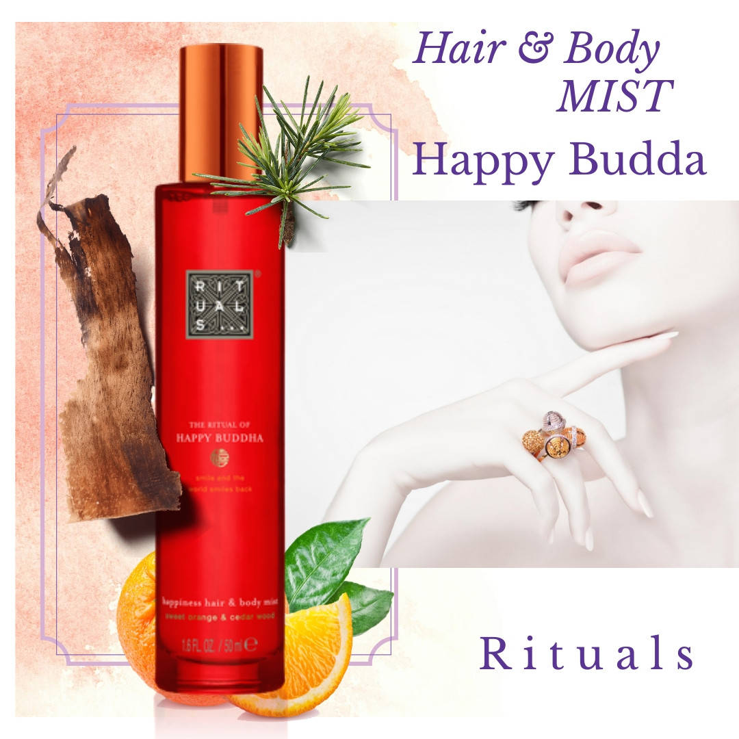 Rituals. Парфюмированный аромат для тела и постели "Happy Bydda". Hair & Body Mist. 50мл. Нидерланды.
Rituals. Парфюмированный аромат для тела и постели "Happy Bydda". Hair & Body Mist. 50мл. Нидерланды.