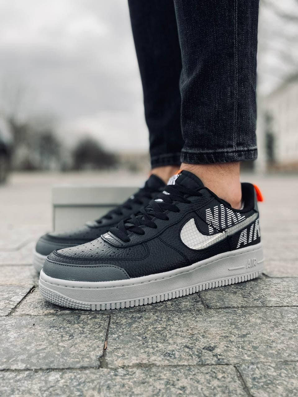 Nike Air Force 1 черные с серым мужские демисезонные кроссовки.Лето/осень/весна, мужские кожаные кроссовки. 43, Серый
Nike Air Force 1 черные с серым мужские демисезонные кроссовки.Лето/осень/весна, мужские кожаные кроссовки. 43, Серый