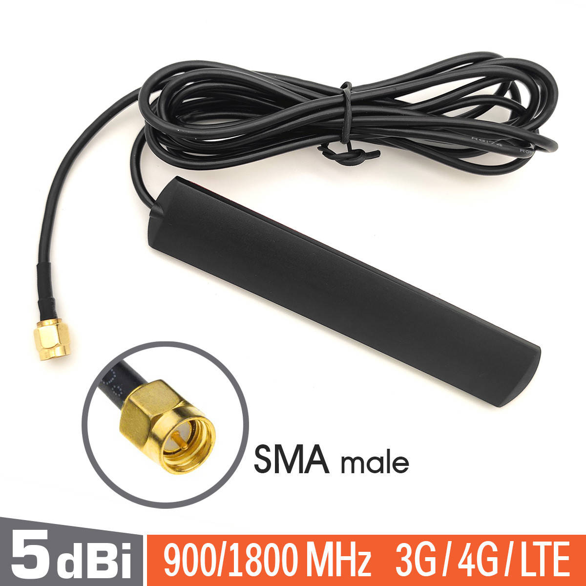 Антенна автомобильная GSM 3G/4G/LTE WiFi 5dBi выносная внешняя универсальная 3 метра SMA Male папа
Антенна автомобильная GSM 3G/4G/LTE WiFi 5dBi выносная внешняя универсальная 3 метра SMA Male папа