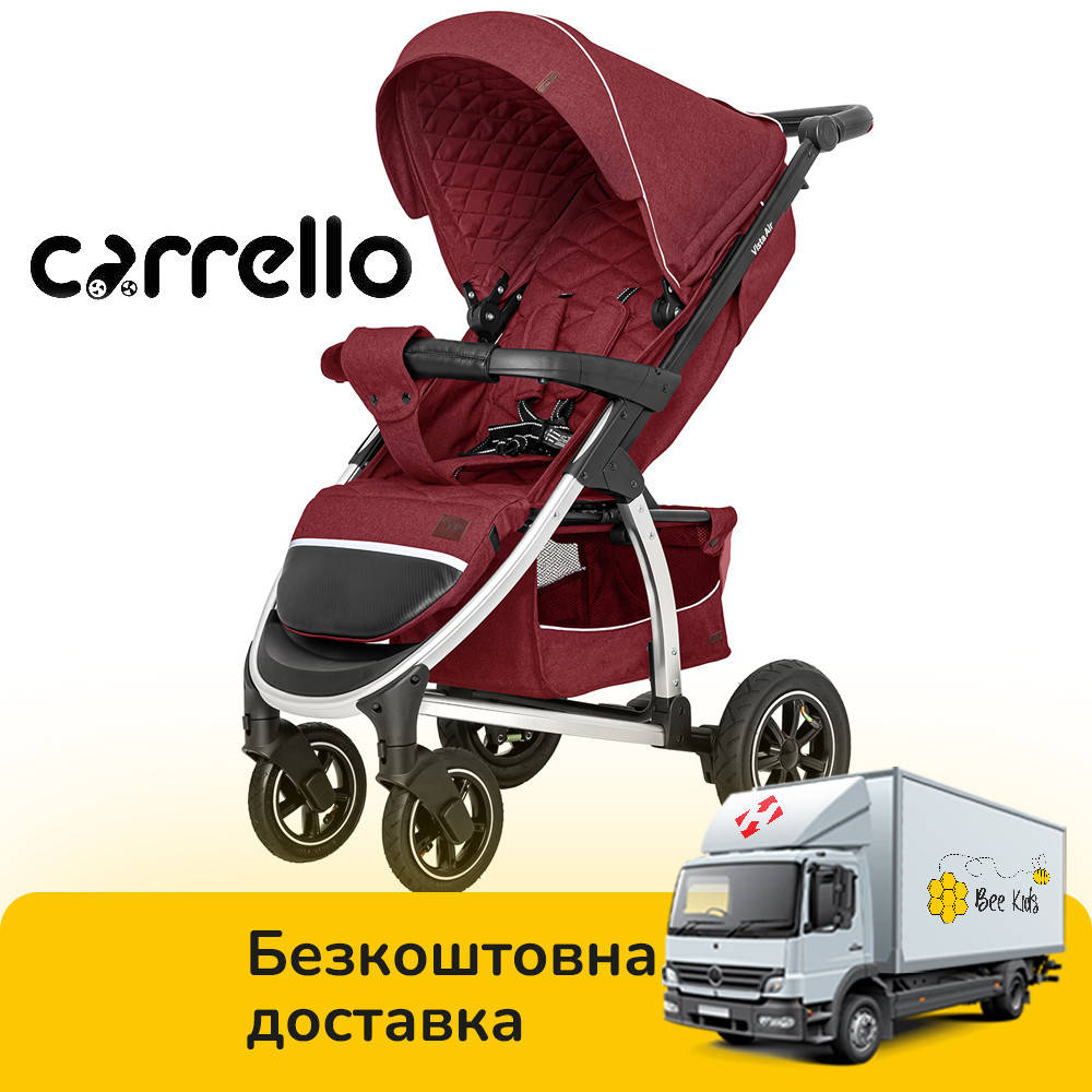 CARRELLO Vista Air прогулочная коляска с надувными колесами CRL-5511 Ruby Red Красный, Бордовый
CARRELLO Vista Air прогулочная коляска с надувными колесами CRL-5511 Ruby Red Красный, Бордовый