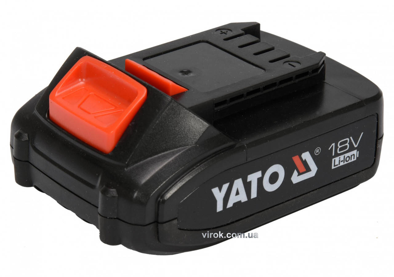 Аккумулятор YATO Li-Ion 18 В 2 Ач YT-82842
Аккумулятор YATO Li-Ion 18 В 2 Ач YT-82842