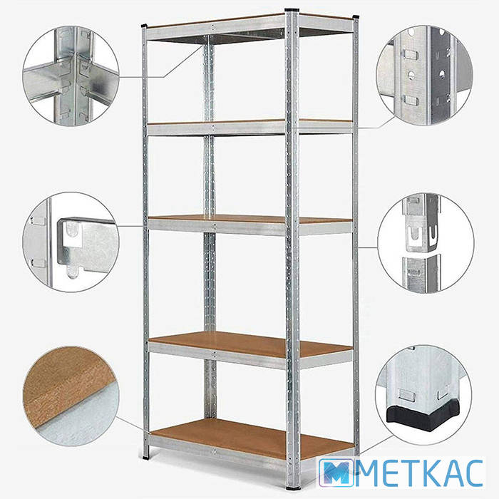 Стеллаж металлический для квартиры дома 1800х800х400 Меткас 175 кг/полку 5 полок МДФ оцинкований на балкон
Стеллаж металлический для квартиры дома 1800х800х400 Меткас 175 кг/полку 5 полок МДФ оцинкований на балкон