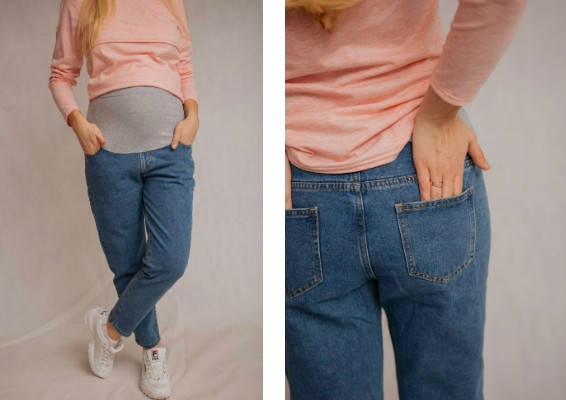 666832 Мом джинсы для беременных (с бандажным поясом) Синие M
666832 Мом джинсы для беременных (с бандажным поясом) Синие M