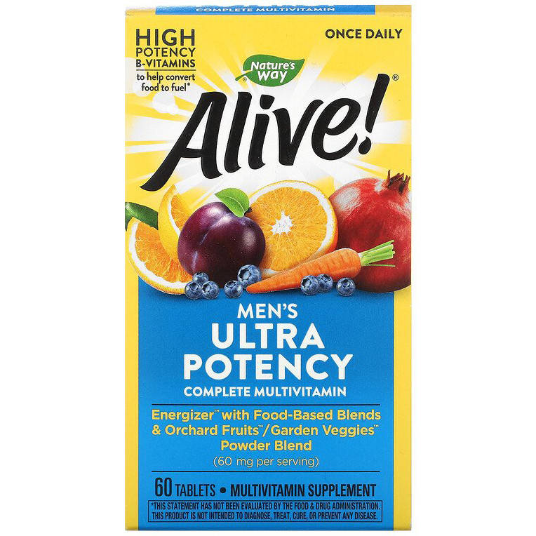 Мультивитамины для мужчин Nature's Way, Alive! "Men's" Once Daily, высокоусвояемый комплекс (60 таблеток)
Мультивитамины для мужчин Nature's Way, Alive! "Men's" Once Daily, высокоусвояемый комплекс (60 таблеток)