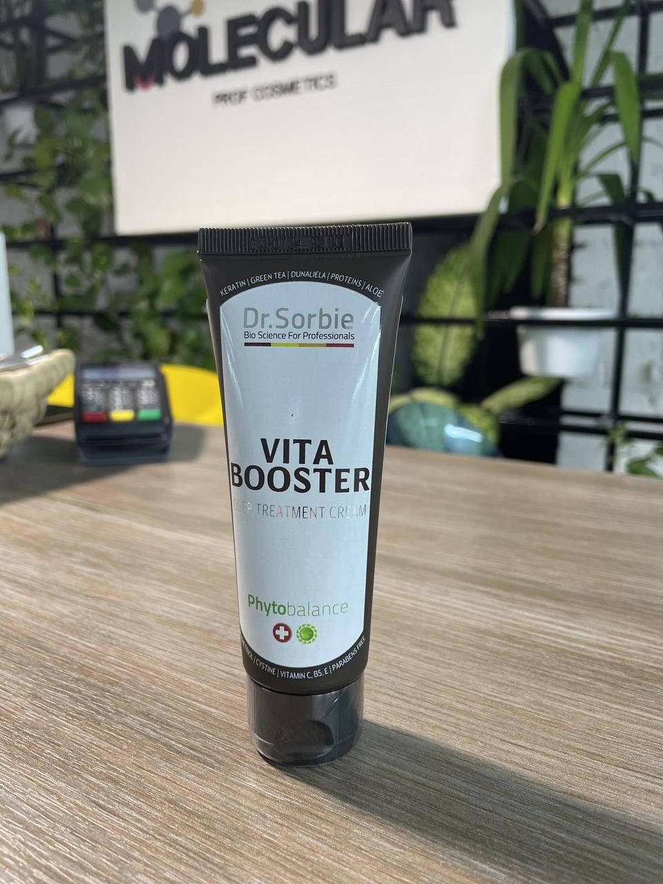 Кератиновый крем для волос с восстанавливающим эффектом Dr.Sorbie Vita Booster Deep treatment 75ml
Кератиновый крем для волос с восстанавливающим эффектом Dr.Sorbie Vita Booster Deep treatment 75ml