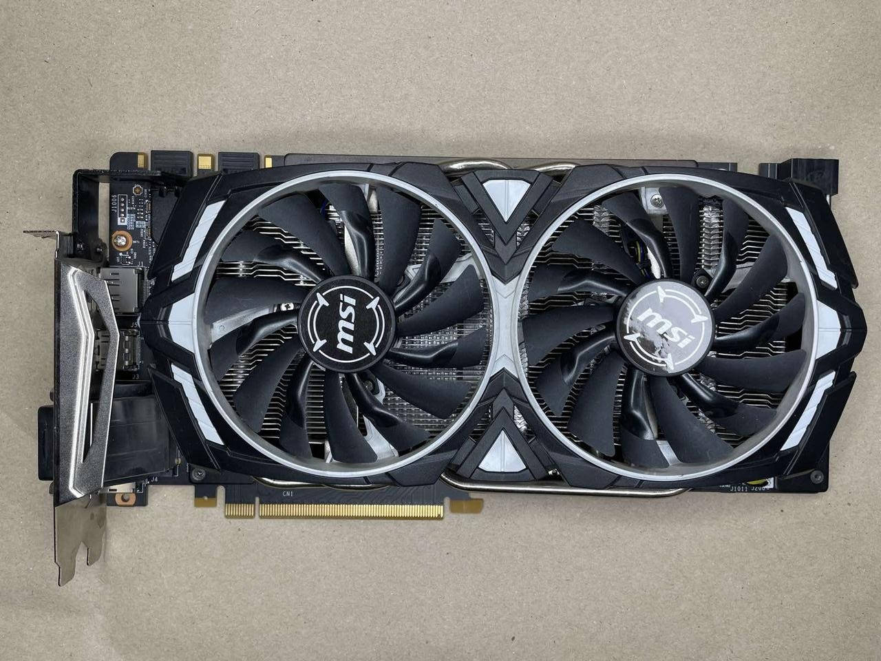 MSI PCI-Ex GeForce GTX 1070 Armor 8GB GDDR5 (256bit) (1556/8008) (DVI, HDMI, 3 x DisplayPort)
MSI PCI-Ex GeForce GTX 1070 Armor 8GB GDDR5 (256bit) (1556/8008) (DVI, HDMI, 3 x DisplayPort)