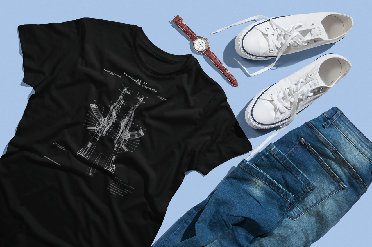 " АК-47 автомат Калашникова " футболка з оригінальним принтом " AK-47 Kalashnikov assault rifle T-shirt " M
" АК-47 автомат Калашникова " футболка з оригінальним принтом " AK-47 Kalashnikov assault rifle T-shirt " M