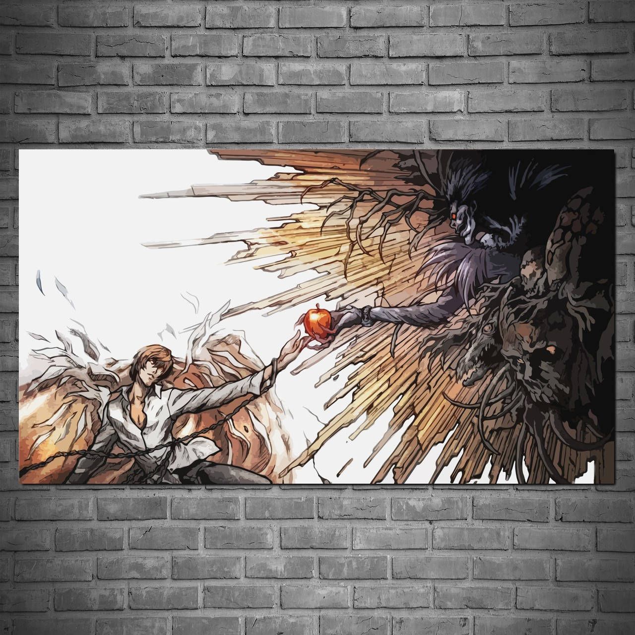 Плакат "Тетрадь Смерти, Кира и Рюк, Сотворение Адама, пародия, Death Note" (артикул 3582) 60, Матовая, 107
Плакат "Тетрадь Смерти, Кира и Рюк, Сотворение Адама, пародия, Death Note" (артикул 3582) 60, Матовая, 107