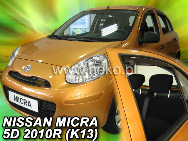 Дефлекторы окон (вставные!) ветровики Nissan Micra K13 2010-2017 5D 4шт., HEKO, 24279
Дефлекторы окон (вставные!) ветровики Nissan Micra K13 2010-2017 5D 4шт., HEKO, 24279