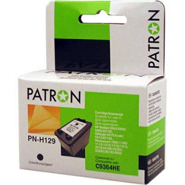 Картридж Patron HP №129 (C9364HE), Black, DJ 5943/PSC 2573, (PN-H129) (код 336654)