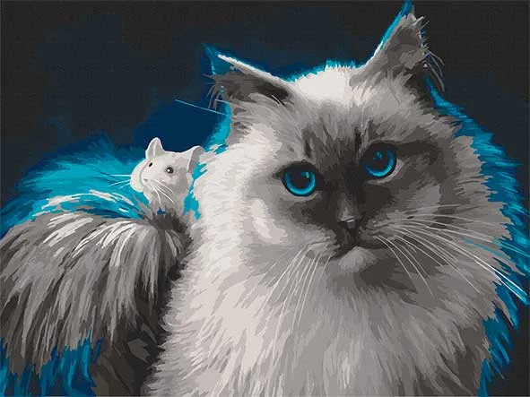 Картина по номерам коты "Интересная дружба" 40*50 см Art Craft
Картина по номерам коты "Интересная дружба" 40*50 см Art Craft