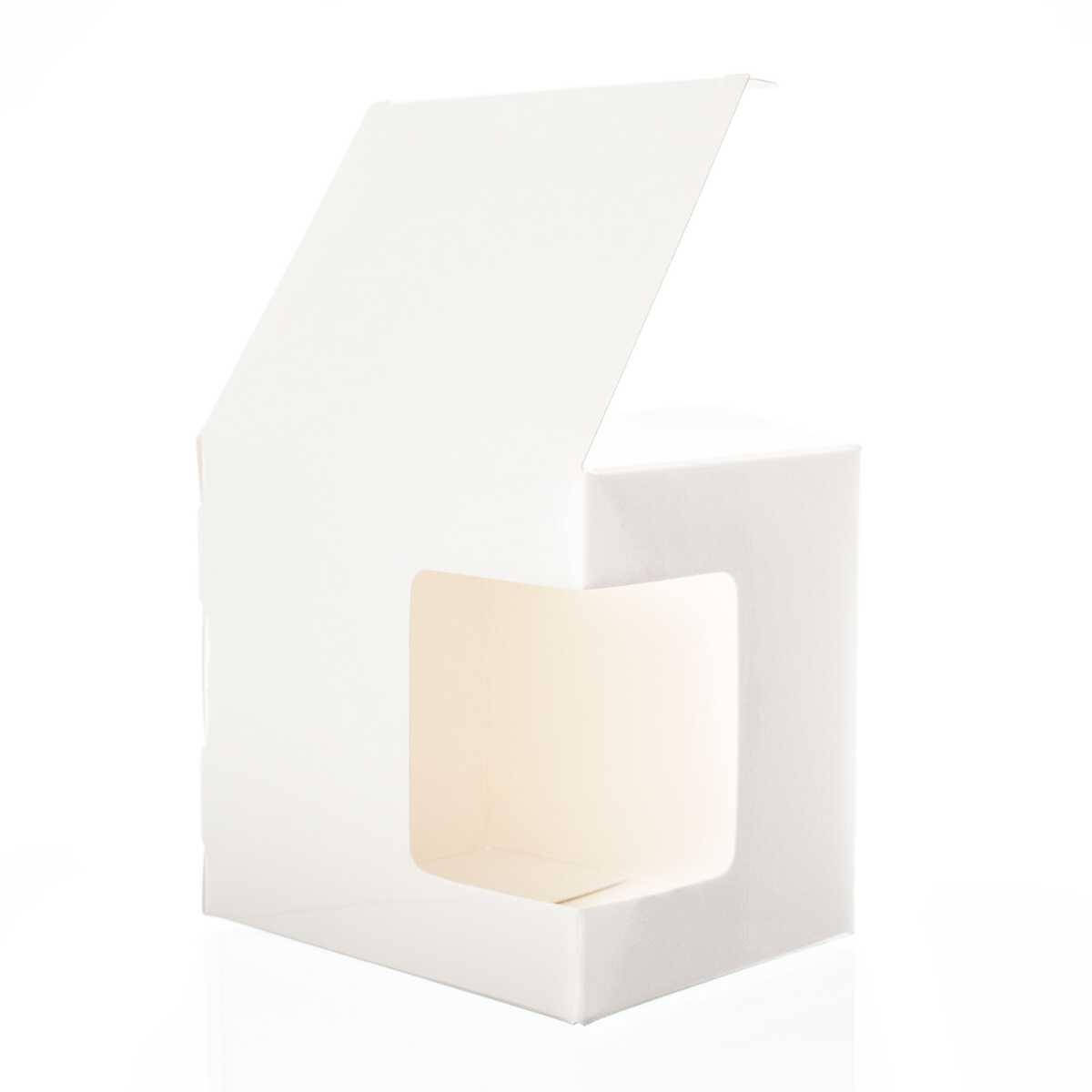 Подарочная коробка с окошком для чашки 330 мл, Белый