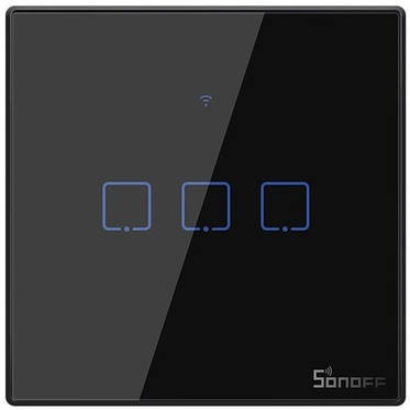 Sonoff TX T3 Сенсорный WiFi+Радио 433 Настенный Выключатель от 1 до 3 кнопок с подсветкой,чёрный EU Три кнопки
Sonoff TX T3 Сенсорный WiFi+Радио 433 Настенный Выключатель от 1 до 3 кнопок с подсветкой,чёрный EU Три кнопки