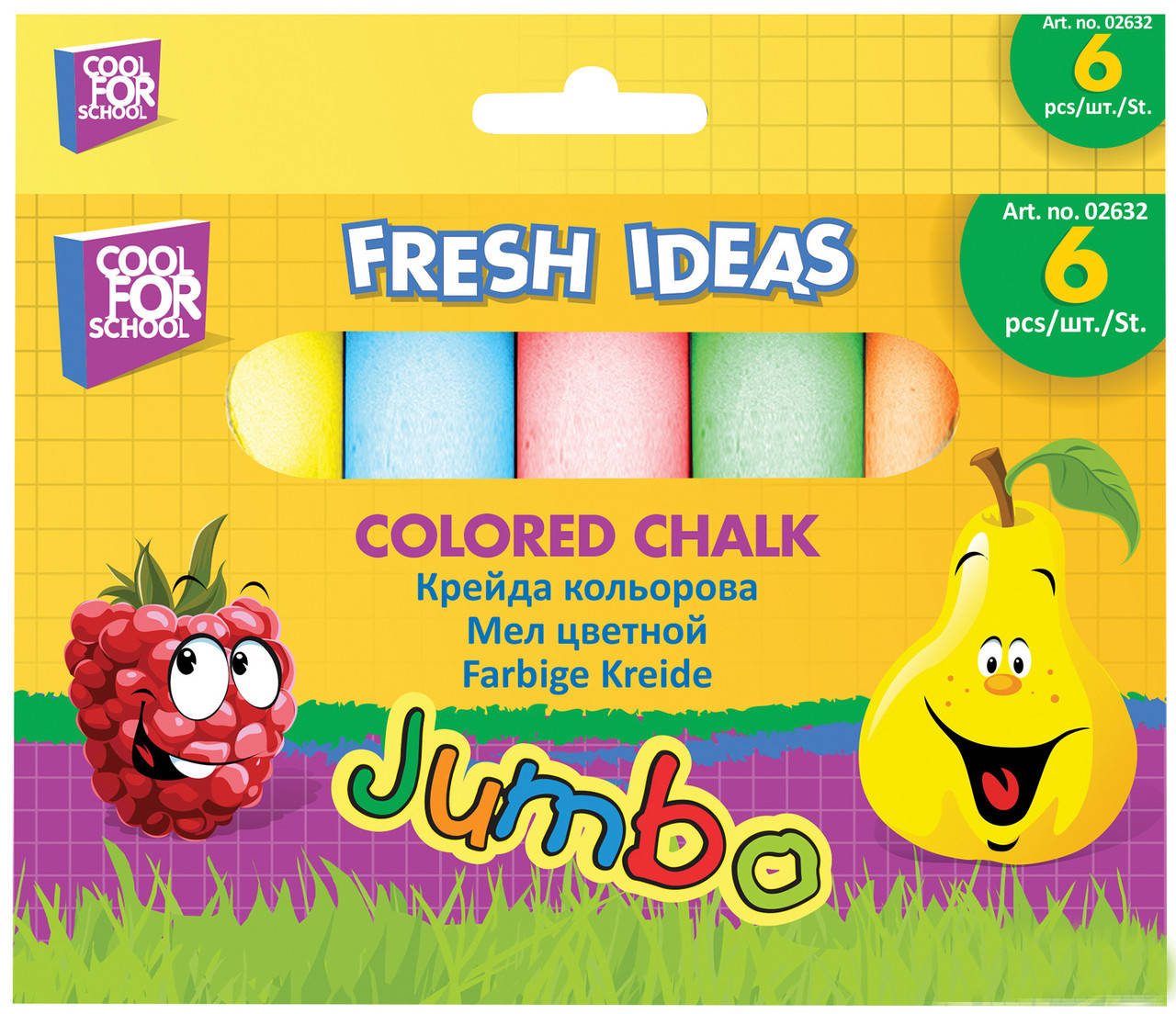 Мел большой Jumbo CFS 6 цветов 
Мел большой Jumbo CFS 6 цветов