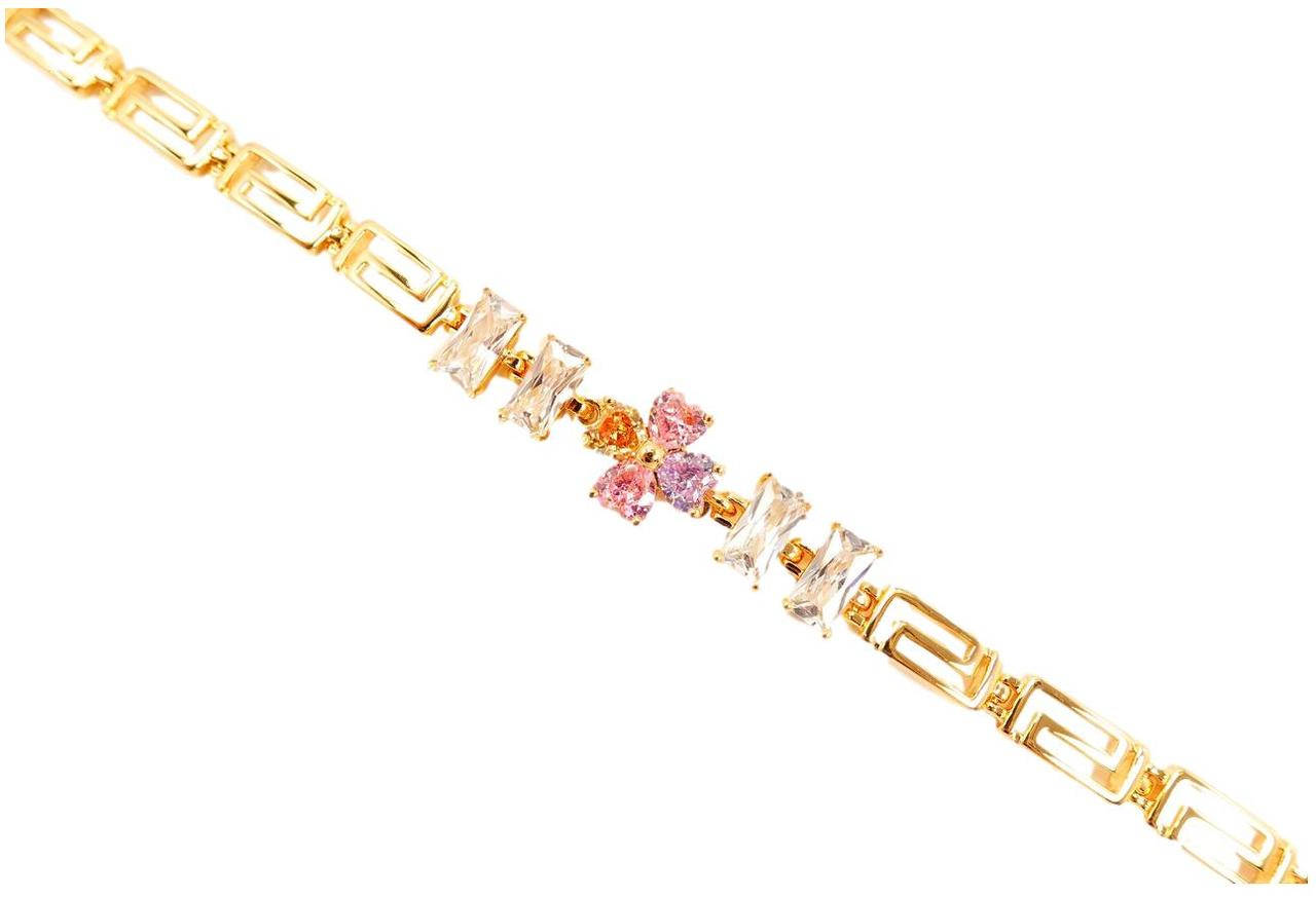 Браслет Xuping Позолота 18K "Цветок Четыре Разноцветных Лепестка и Прямоугольные Кристаллы" размер 17-20,5 см
Браслет Xuping Позолота 18K "Цветок Четыре Разноцветных Лепестка и Прямоугольные Кристаллы" размер 17-20,5 см