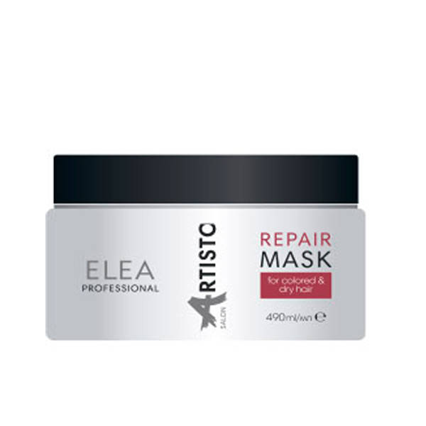 Восстанавливающая маска для окрашенных и сухих волос Elea Professional Artisto Salon Repair Mask 490 мл
Восстанавливающая маска для окрашенных и сухих волос Elea Professional Artisto Salon Repair Mask 490 мл