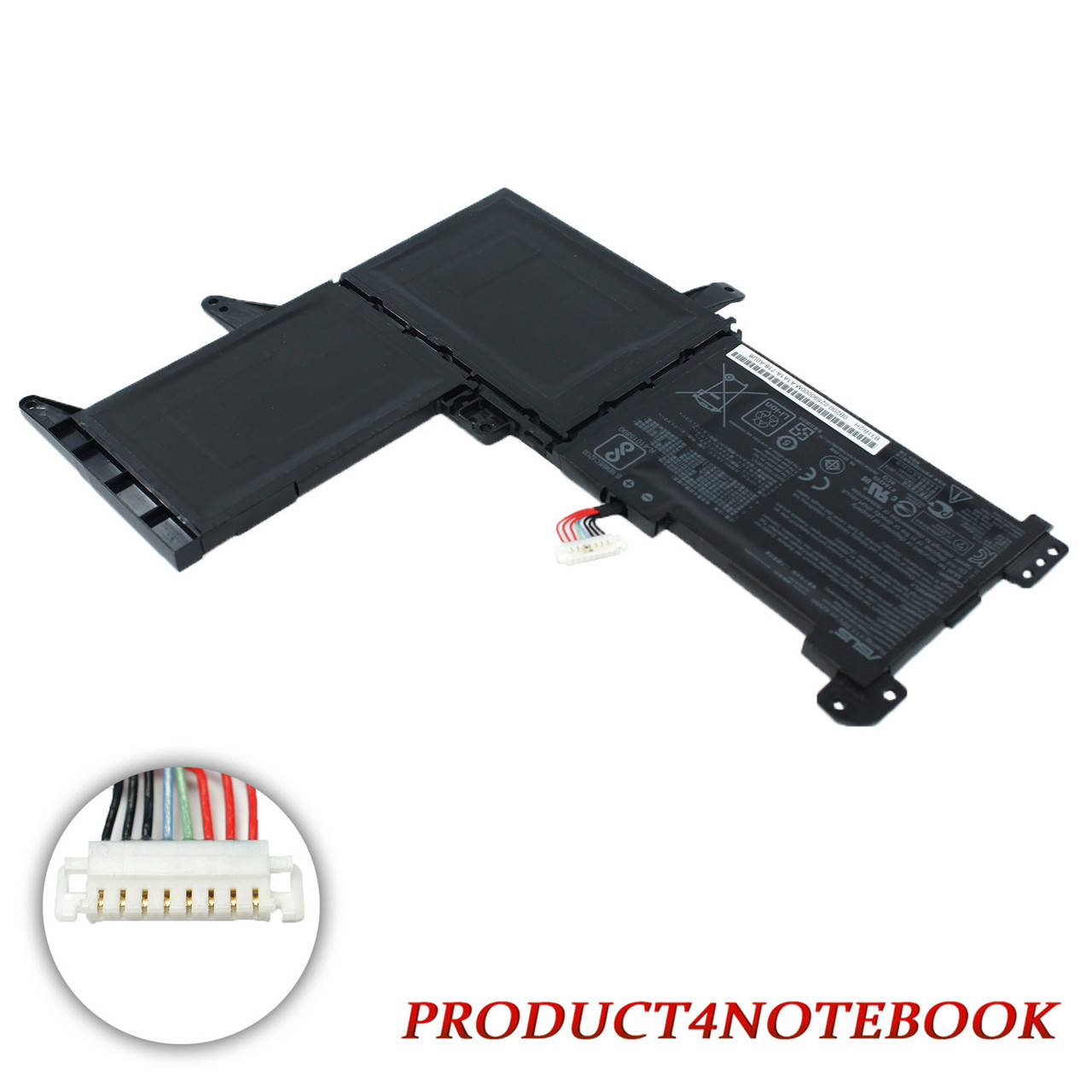 Оригинальная батарея для ноутбука ASUS B31N1637 (VivoBook X510UA, X510UQ, S510UA, S510UN series) 11.52V 42Wh, Черный
Оригинальная батарея для ноутбука ASUS B31N1637 (VivoBook X510UA, X510UQ, S510UA, S510UN series) 11.52V 42Wh, Черный