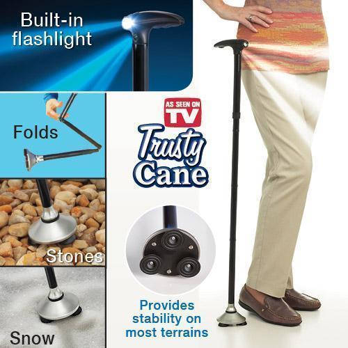 Трость- телескопическая опора для ходьбы с подсветкой Trusty Cane (Палочка складная для ходьбы).
Трость- телескопическая опора для ходьбы с подсветкой Trusty Cane (Палочка складная для ходьбы).