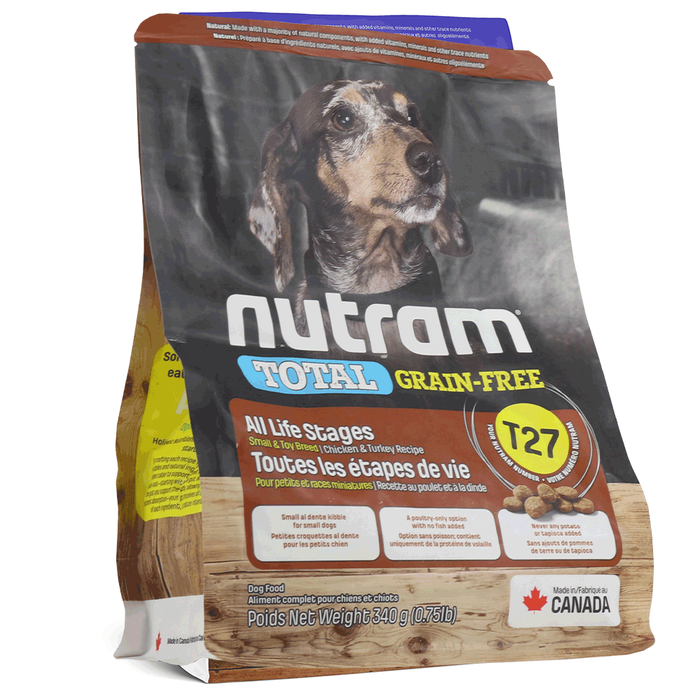 T27_NUTRAM Total GF MINI Turkey Chiken&Duck Корм беззерновой для мелких пород собак 0.340 кг
T27_NUTRAM Total GF MINI Turkey Chiken&Duck Корм беззерновой для мелких пород собак 0.340 кг