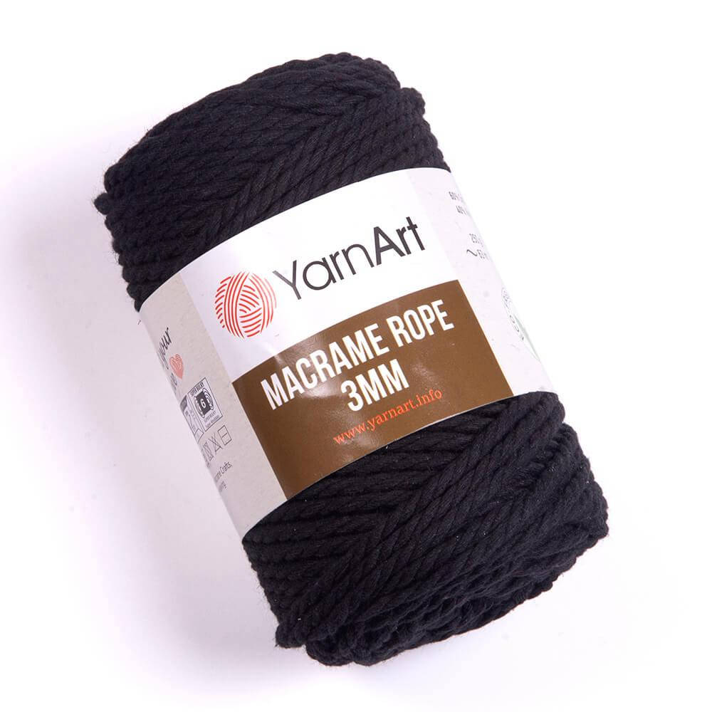 Yarnart Macrame Rope 3 мм № 750 черный ( Ярн Арт макраме Роп 3 мм пряжа, нитки для вязания)
Yarnart Macrame Rope 3 мм № 750 черный ( Ярн Арт макраме Роп 3 мм пряжа, нитки для вязания)