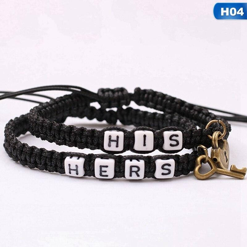 Парные браслеты для двоих влюбленных с надписью His Hers ключик и сердце колодочка
Парные браслеты для двоих влюбленных с надписью His Hers ключик и сердце колодочка