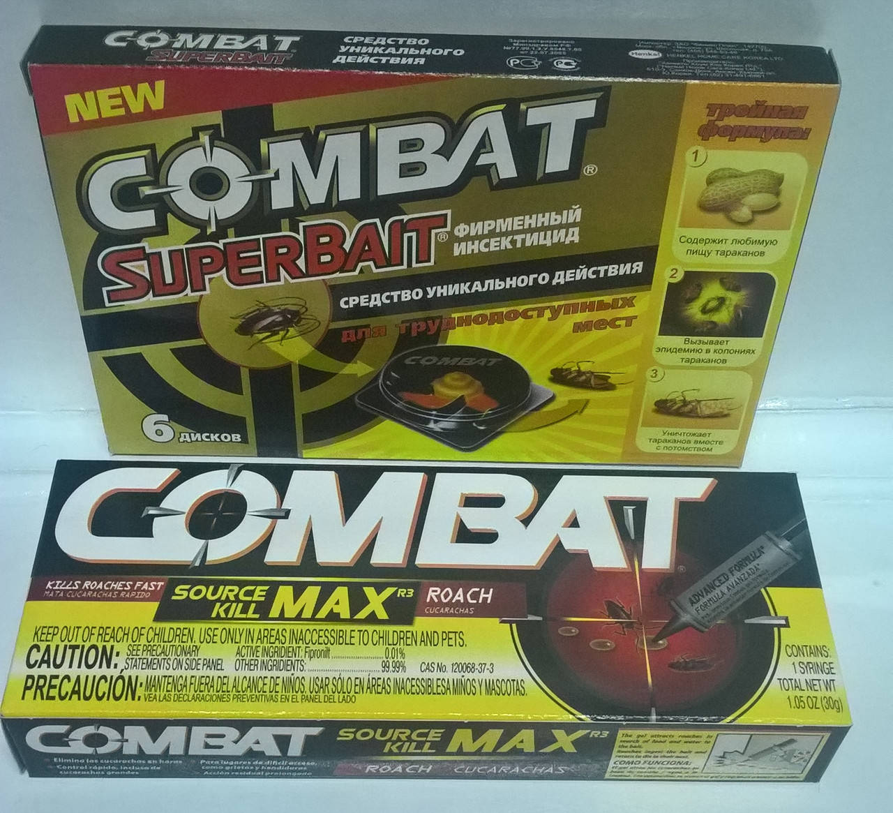Комплект для дезинсекции Комбат/Combat (6 дисков-ловушек + Шприц-гель 30 гр.) Хенкель Хоум Кэа Корея Лтд.
Комплект для дезинсекции Комбат/Combat (6 дисков-ловушек + Шприц-гель 30 гр.) Хенкель Хоум Кэа Корея Лтд.