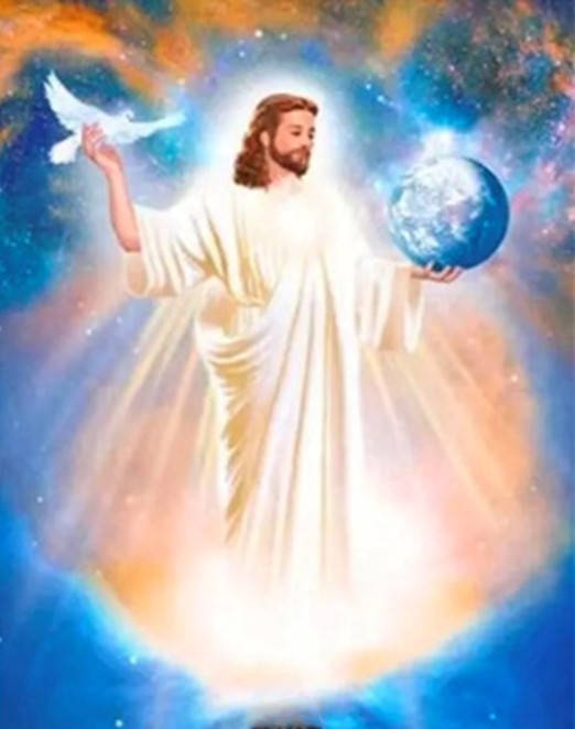 Алмазная мозаика алмазна вышивка икона на подрамнике, 40*50 см Христос приносить мир