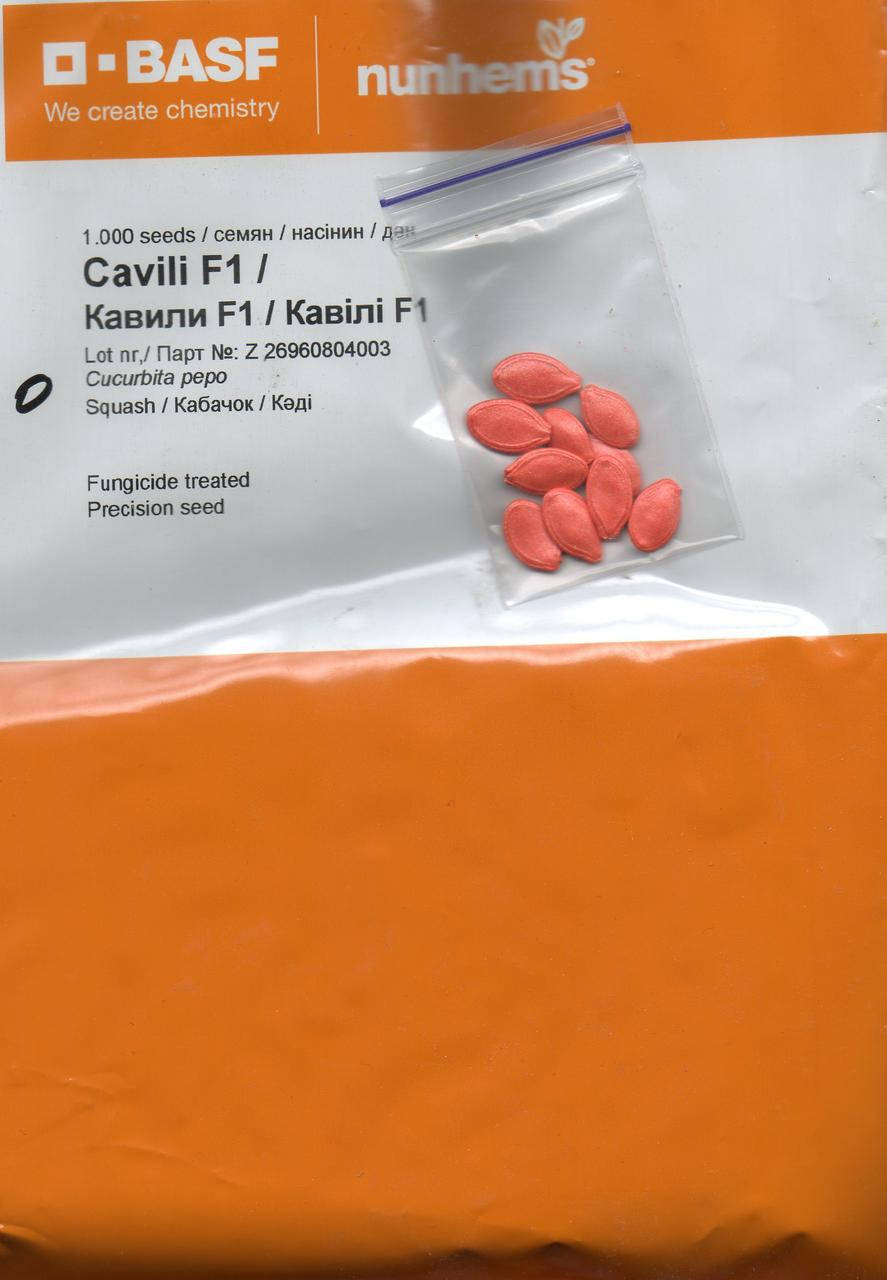 Кабачок КАВІЛІ F1 (CAVILI F1) BASF NUNHEMS
Кабачок КАВІЛІ F1 (CAVILI F1) BASF NUNHEMS