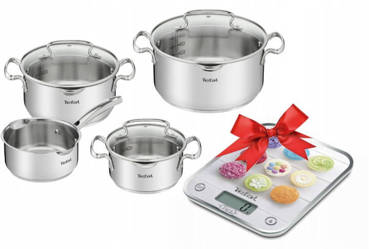 Набор кастрюль TEFAL Duetto G719S734 7 предметов + кухонные весы в подарок Tefal, Серый
Набор кастрюль TEFAL Duetto G719S734 7 предметов + кухонные весы в подарок Tefal, Серый