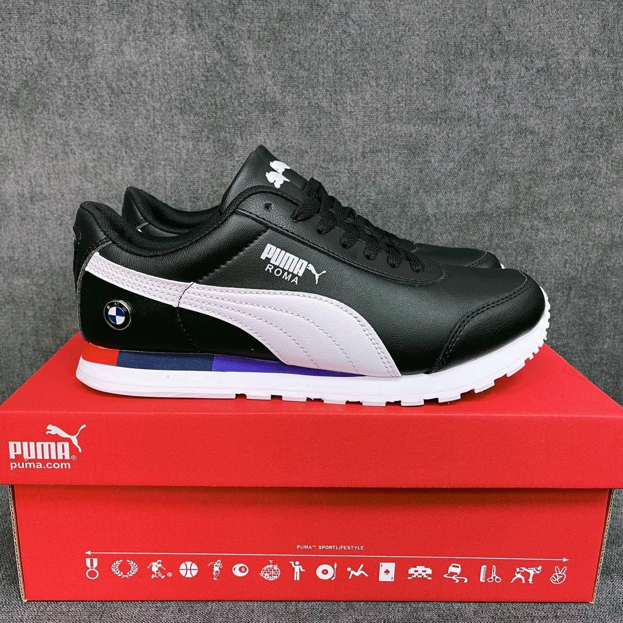Puma Roma BMW черные с белым мужские демисезонные кроссовки. Осень/весна, мужские кожаные кроссовки., Черно-белый
Puma Roma BMW черные с белым мужские демисезонные кроссовки. Осень/весна, мужские кожаные кроссовки., Черно-белый