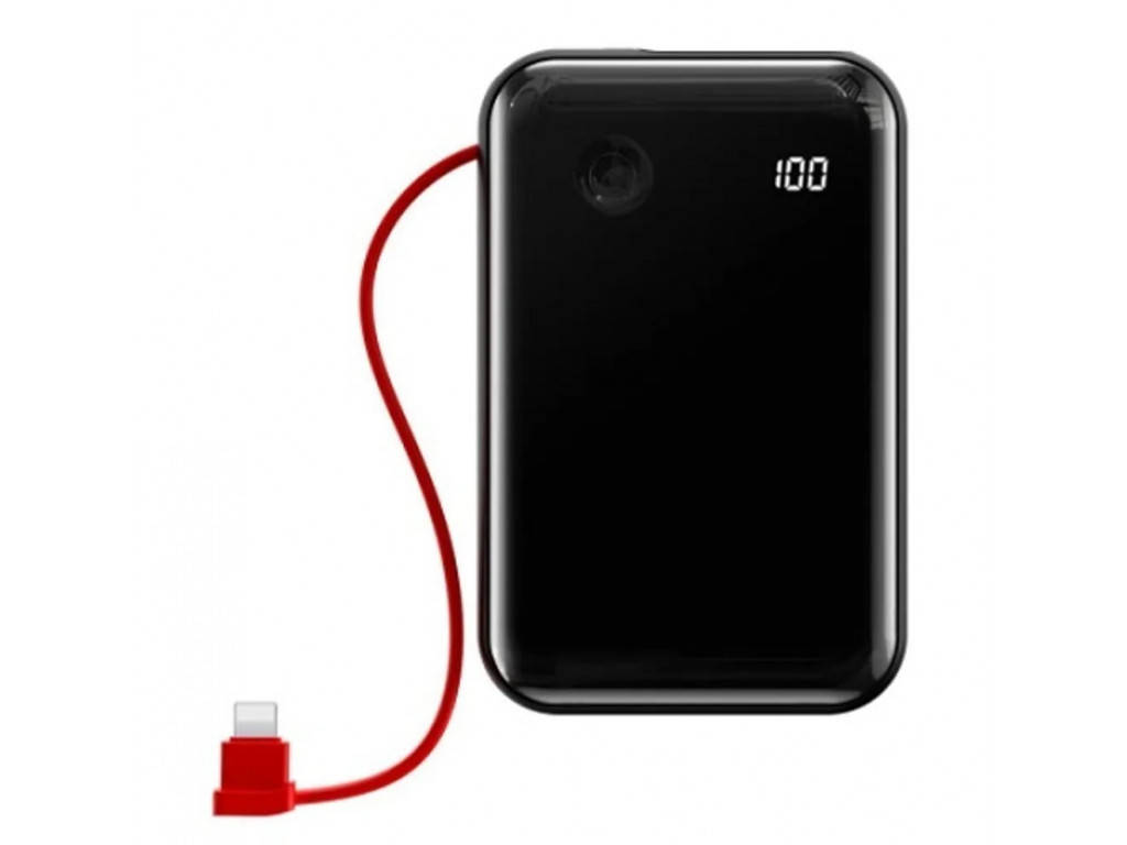 Внешний аккумулятор Baseus Mini S Digital Display 3A 10000mAh (With Lightning Cable) Black
Внешний аккумулятор Baseus Mini S Digital Display 3A 10000mAh (With Lightning Cable) Black