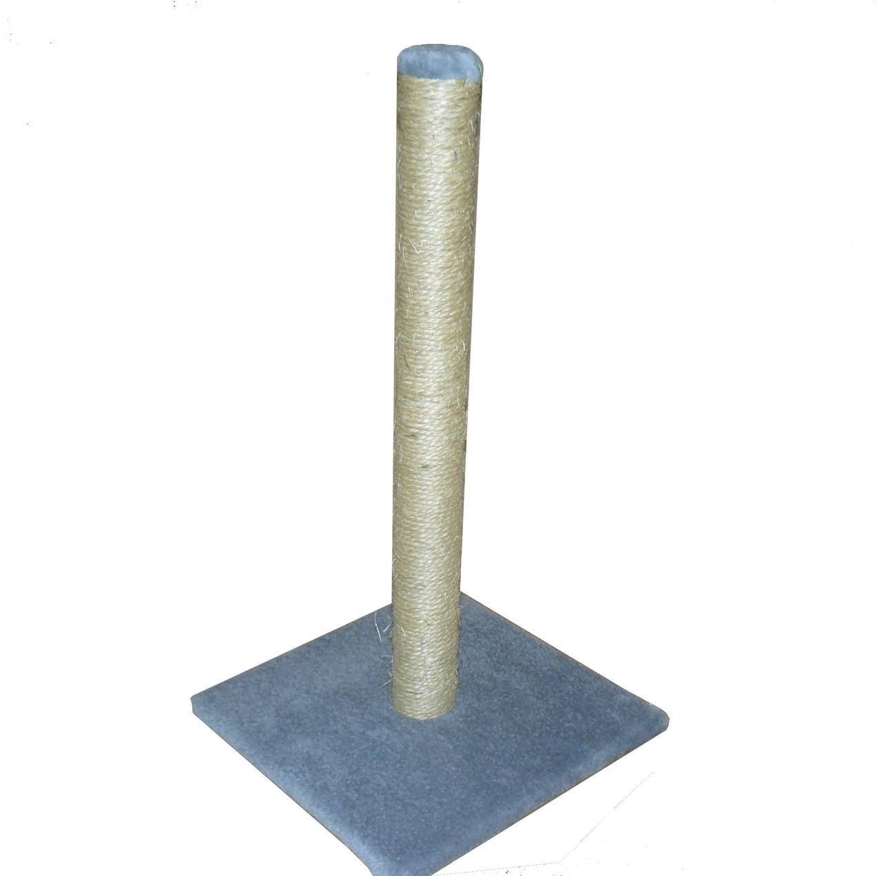 Когтеточка Фанкот джут Столбик 37х37х74см Серый 
Когтеточка Фанкот джут Столбик 37х37х74см Серый