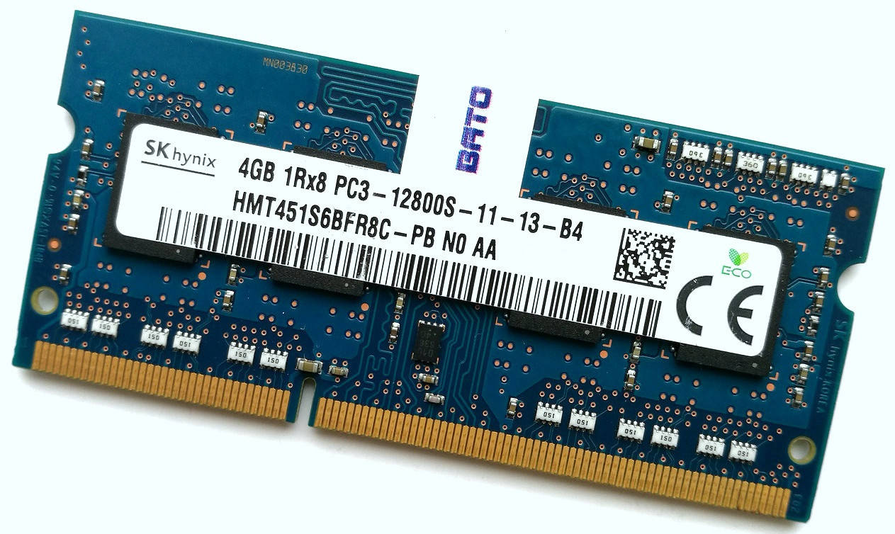 Оперативная память для ноутбука Hynix SODIMM DDR3 4Gb 1600MHz 12800s 1R8 CL11 (HMT451S6BFR8C-PB N0 AA) Б/У
Оперативная память для ноутбука Hynix SODIMM DDR3 4Gb 1600MHz 12800s 1R8 CL11 (HMT451S6BFR8C-PB N0 AA) Б/У