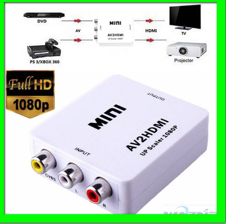 Преобразователь AV (тюльпаны rca) на HDMI 1080P (и кабель usb) переходник, конвертер, адаптер
Преобразователь AV (тюльпаны rca) на HDMI 1080P (и кабель usb) переходник, конвертер, адаптер