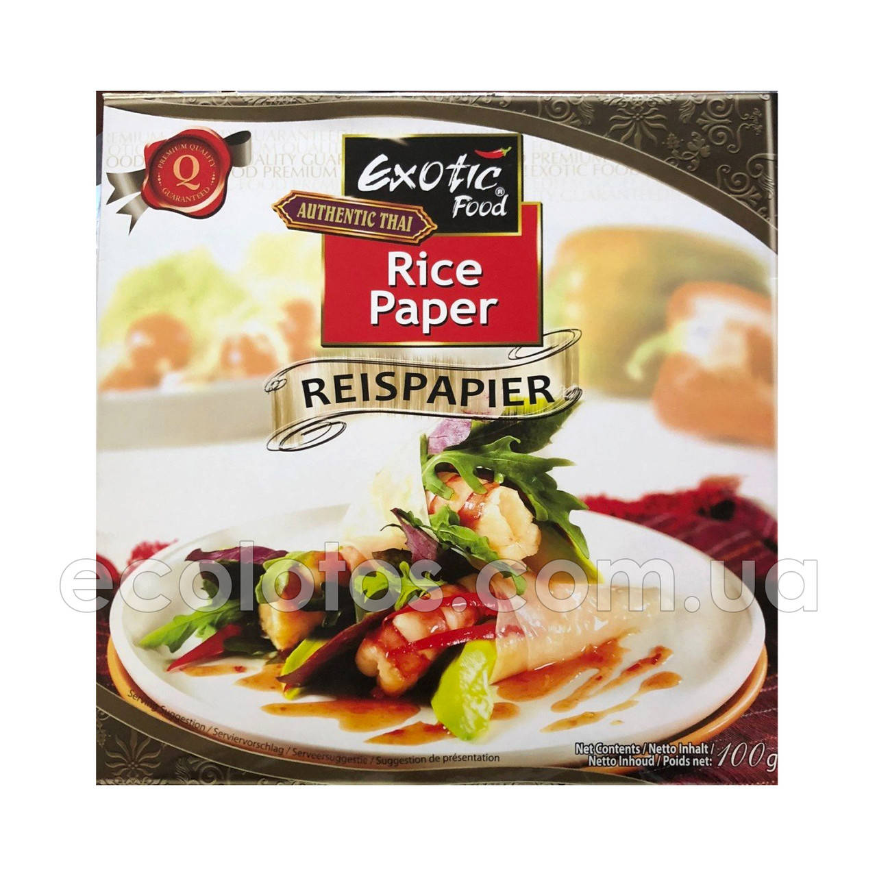 Рисовая бумага "Exotic Food" 100 г 
Рисовая бумага "Exotic Food" 100 г