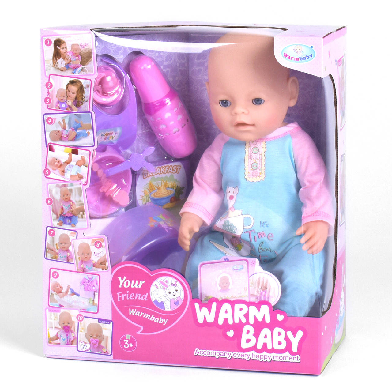 Пупс Baby Born функциональный Warm Baby (10 функций, ходит в туалет, кушает) WZJ 058 A-026 H-1
Пупс Baby Born функциональный Warm Baby (10 функций, ходит в туалет, кушает) WZJ 058 A-026 H-1
